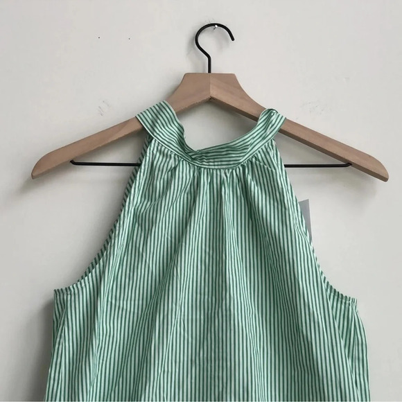 New J x J.Crew Printed Tie-Neck Poplin Top cotton Stripe ivory Kelly blouse bow - Picture 10 of 10